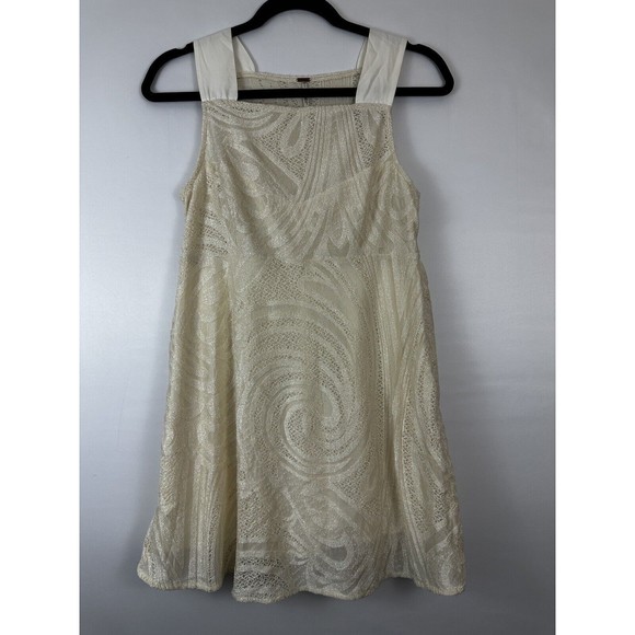 Free People‎ Textured Knit Tunic Mini Dress Balletcore Size Small - Picture 1 of 7